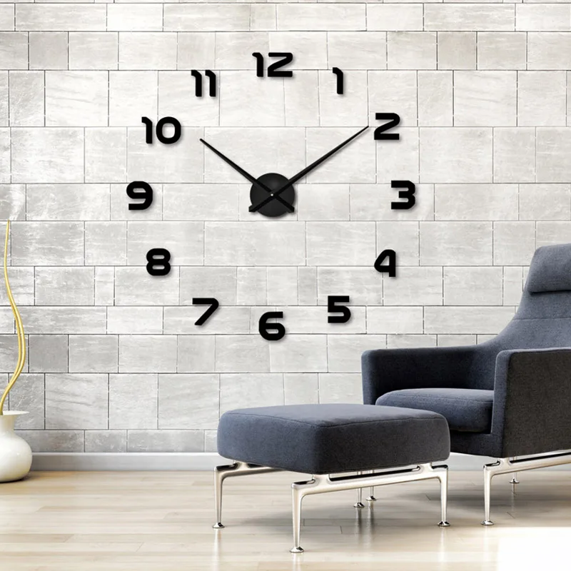 3d зеркальные наклейки Horloge Home Klok Новые Diy настенные часы Акриловые diy часы кварцевые часы Reloj De Pared Гостиная Современная