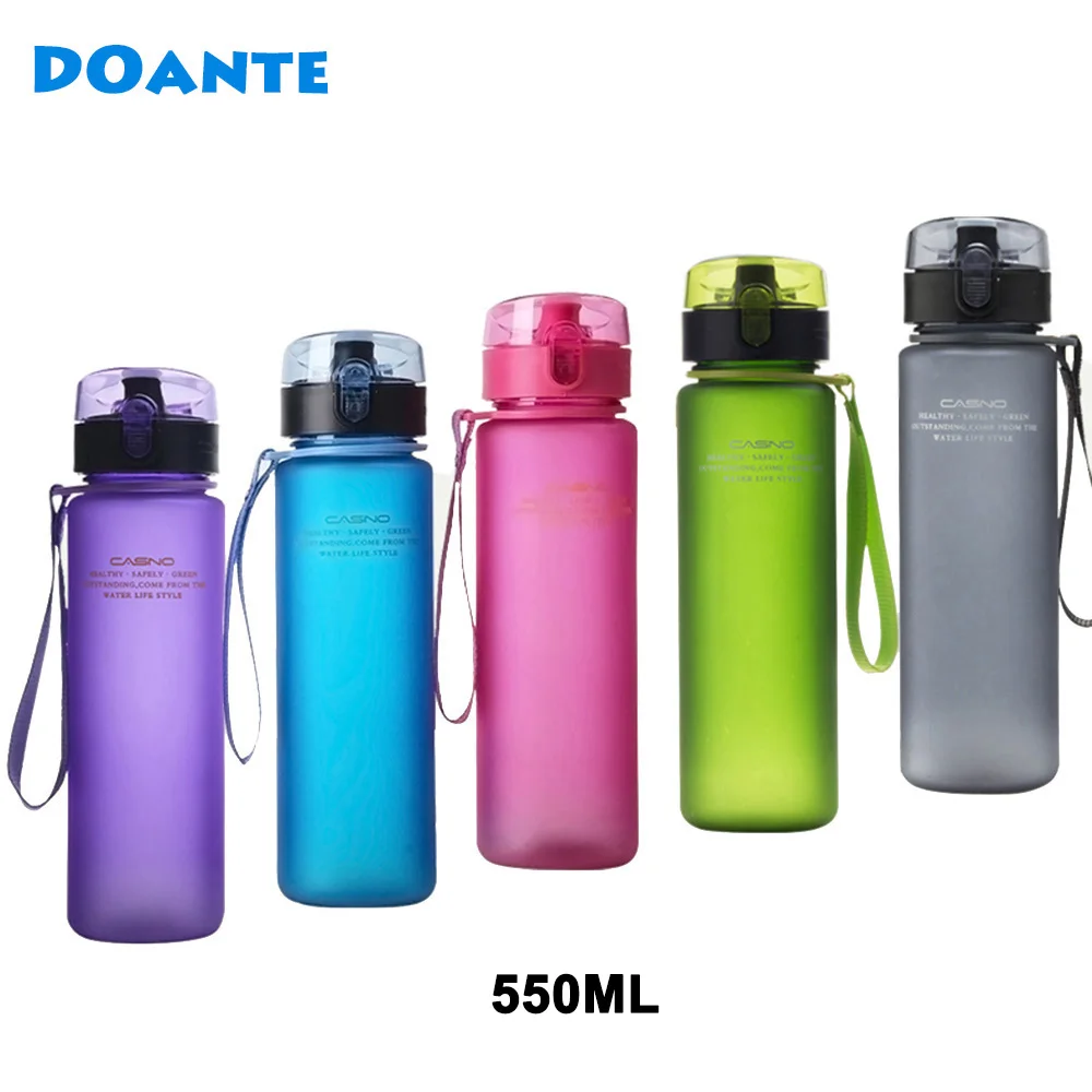 DOANTE Brand 550ml BPA Free Leak Proof Sports Water Bottle Top Quality