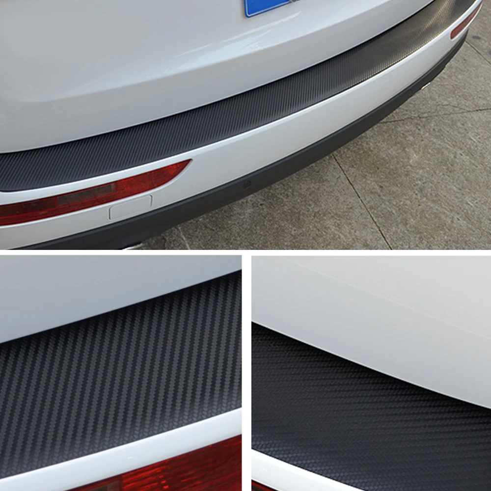 

Auto Car Rear Bumper Sill Protector Plate Carbon Fiber Cover Sticker For SUBARU Forester Outback Legacy
