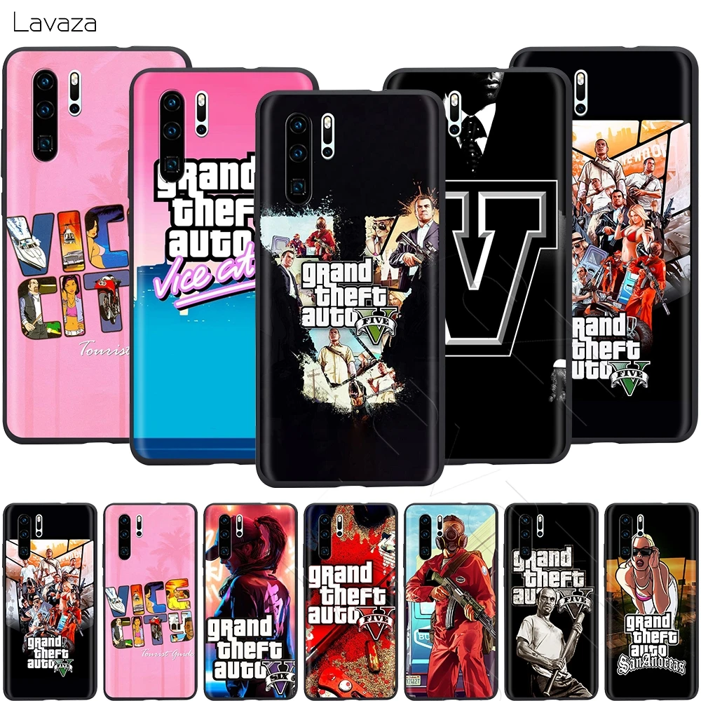 Чехол Lavaza Gta 5 Grand для Huawei Mate 30 20 Honor 6a 7a 7c 7x 8C 8x 9 10 Nova 3i 3 Lite Pro Y6 2018 | Мобильные телефоны