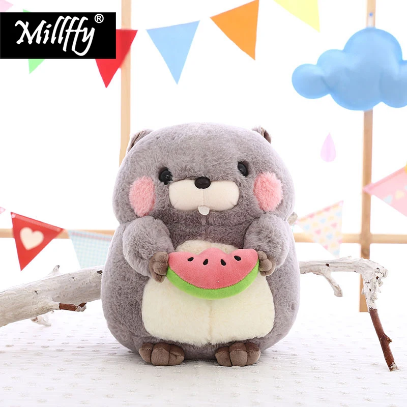 

1pc cute New Arrival Stuffed Animals Soft Toy Plush Toy Fat Marmot Plushie Doll Peluche Mascot for Kids Birthday Gifts