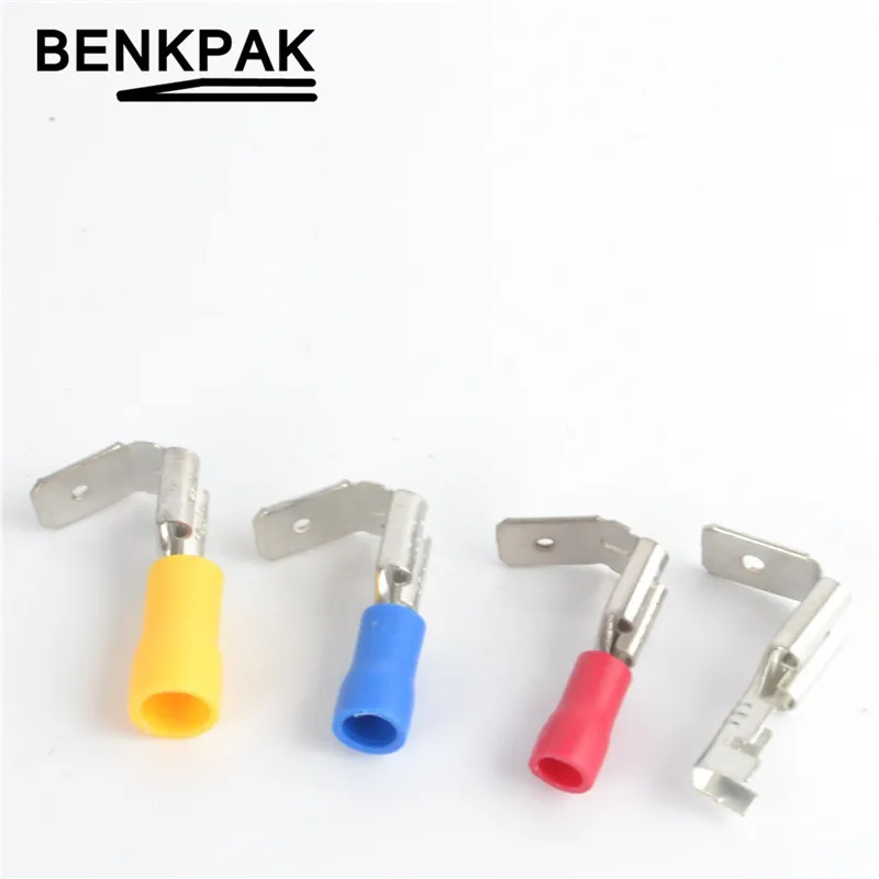 6 3 обжимные соединители Piggyback женский Spade Разъем терминалы латунь печатных с Sn |