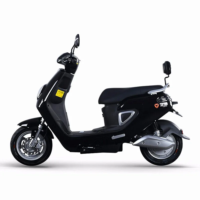 Yadea женский Электрический мотоцикл-скутер ebike oudi 60v20ah свинцовый аккумулятор до двери - Цвет: Черный