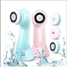 3в1 электрическая щетка для чистки лица набор мягкий скруббер для лица и тела отшелушивающие инструменты для ухода за кожей maquiagem Professional completa