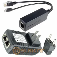 DSLRKIT Raspberry Pi 3 плата питания по Ethernet комплект PoE(инжектор+ разветвитель) 5 в 2.4A