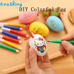Eva2king Лидер продаж DIY игрушка симпатичные пасхальные яйца дети ремесло орнаментом руку игрушка вечерние подарок Главная День Рождения
