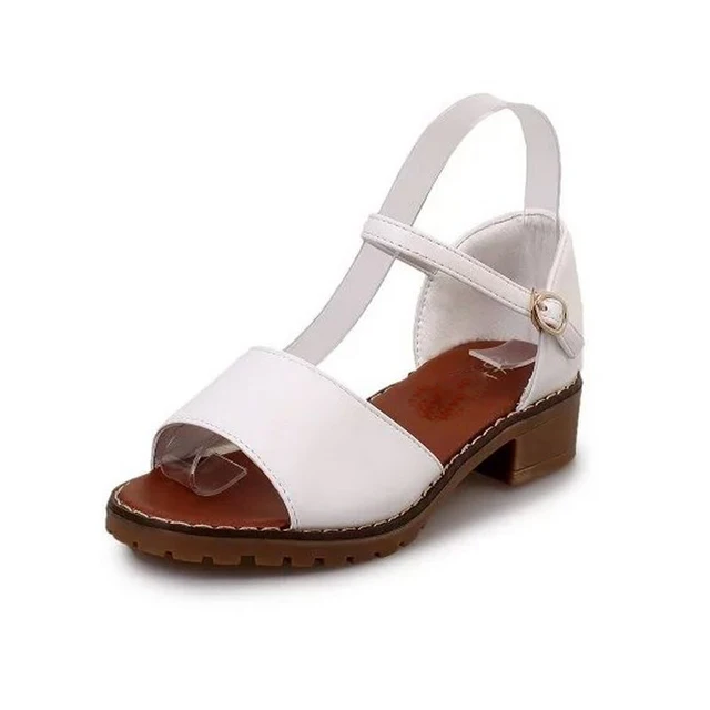 Buy fashion low heel flat ladies sandals artificial