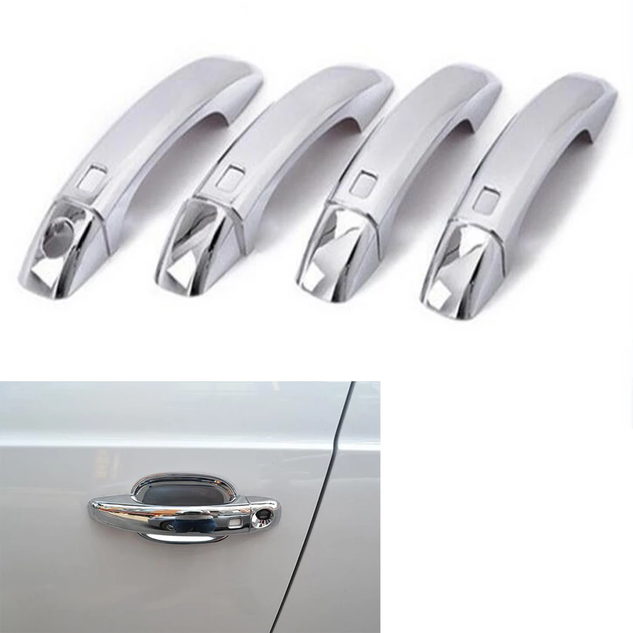 YAQUICKA Car Exterior Door Handle Grab Cover Trim Bezel
