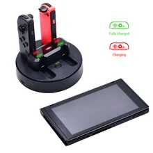 Переключатель и Pro контроллер Зарядное устройство для nintendo Switch Joy-Con для nintendo Switch зарядная док-станция с светодиодный индикаторы и Тип C кабель