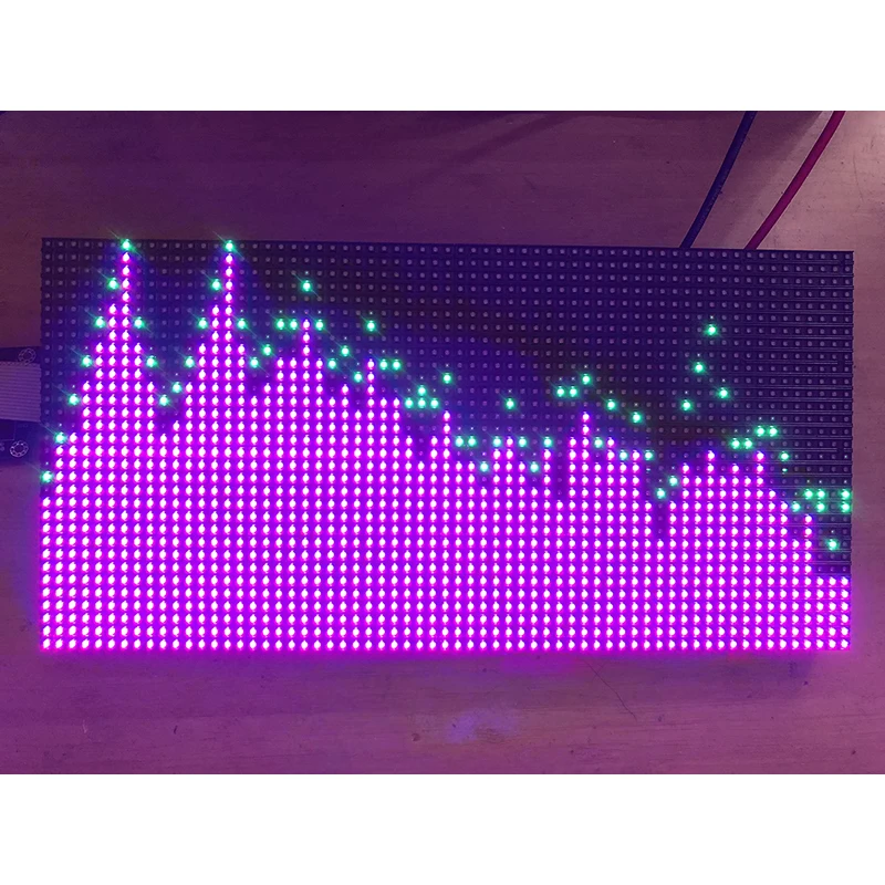 Full color Screen RGB Music Spectrum Display 2048 Point LED Flagship Edition 50 mode with control card|Интегральные схемы| |