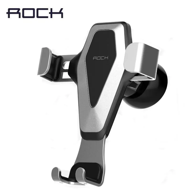ROCK Universal Adjustable Phone Holder Metal Gravity Air Vent Car Mount II Phone Stand Holder Bracket