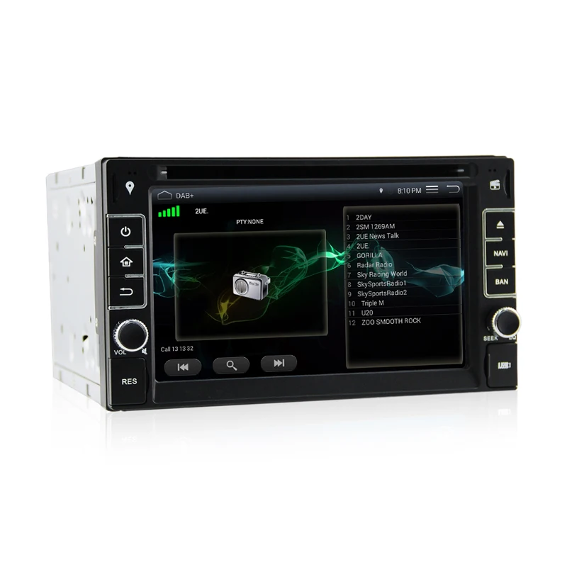 Clearance 2 Din Android 5.11 Car DVD GPS Universale Stereo Radio Player 6.2 inch Quad core 1.6G Touch double 2din With DAB+3G WIFI 3