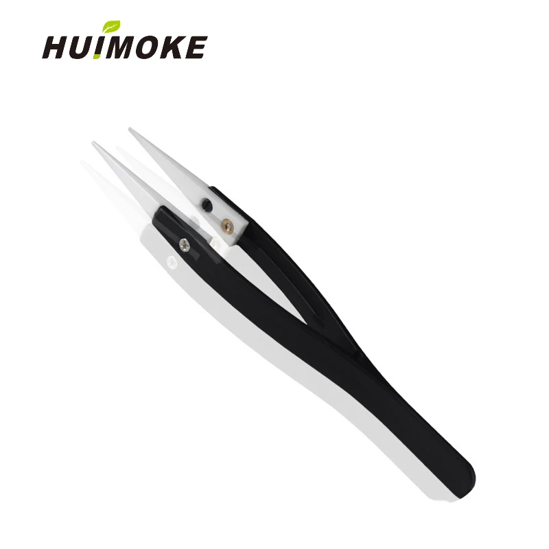 

Ceramic Tweezer Nail Tools Heat Resistant Non Conductive Stainless Steel for E cig Heating Wire Rebuilding RTA