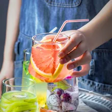 INS Лето Термостойкое стекло es молочная чашка для завтрака для холодного сока Вино Виски стеклянный светильник чашка холодные напитки Кружка для воды