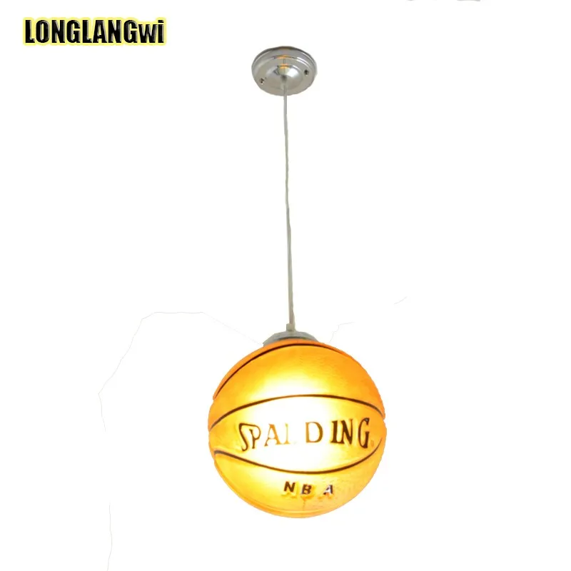 E27 Dia 25cm Glass Basketball light Chandelier lights Children Room