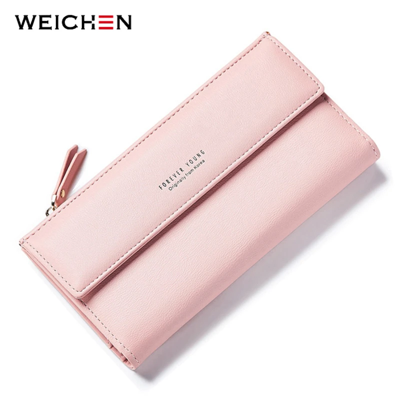 WEICHEN billeteras de gran capacidad con para mujer, monedero de bolsillo para teléfono móvil, tarjetero, monedero de money bag|money bagcoin pocket - AliExpress