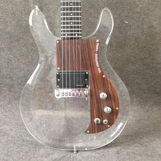 New Product Dan Acrylic Electric Guitar Crystal New Product Dan Acrylic Electric Guitar Crystal Rosewood Pickguard