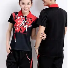 Мужские/женские комплекты для бадминтона, одежда для бадминтона, мужские спортивные майки для тенниса, женские рубашки для бадминтона/настольного тенниса+ шорты