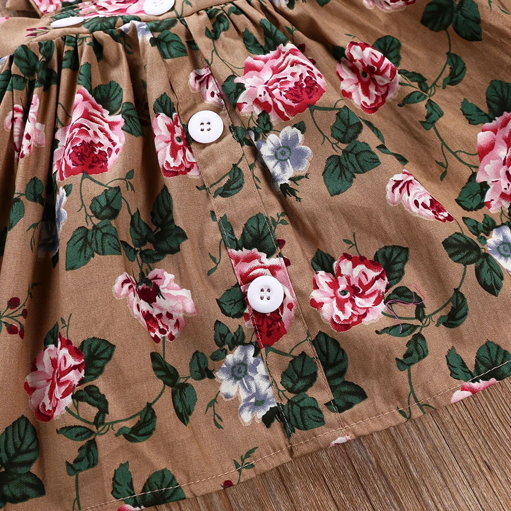 Summer Newborn Infant Baby Girls Clothes Set Short Sleeve Bodysuit Floral Belt Dress Overalls Headband 3Pcs Baby Girl Clothing