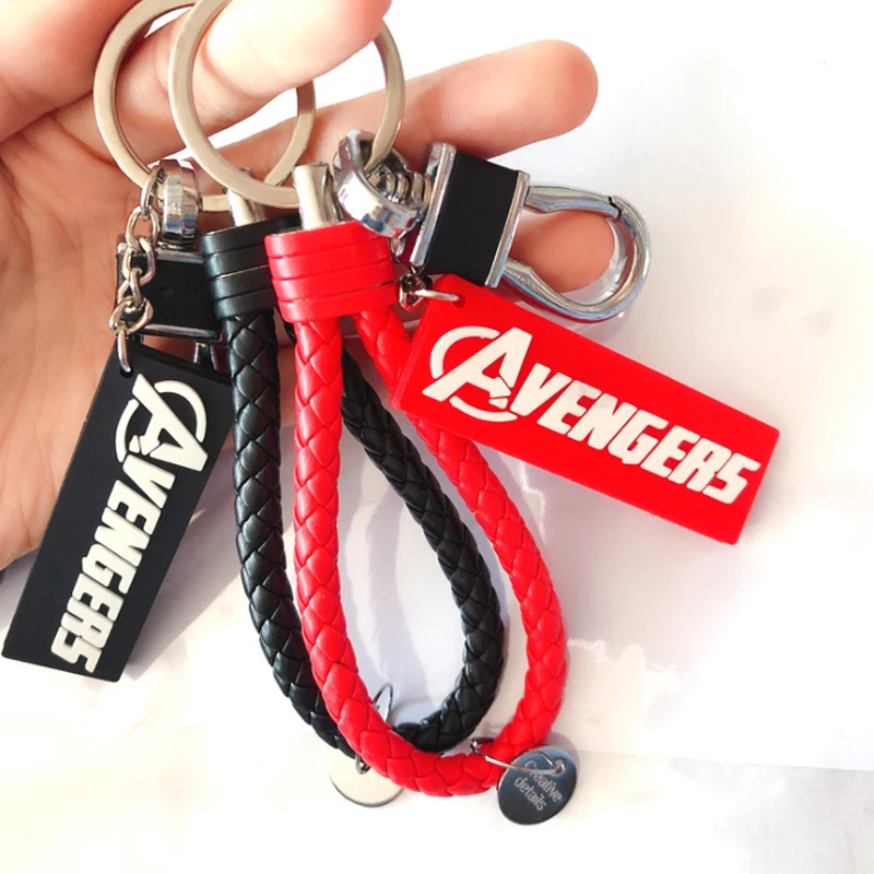 Брелок с героями marvel аниме брелок для ключей мужчин мультфильма мстители женские