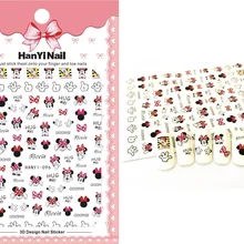 HanYiNail, 080-103, новинка, милый маленький элемент, мультяшная мышка, котенок, наклейки для ногтей, Harajuku, наклейки для ногтей, наклейки для маникюра, наклейки s