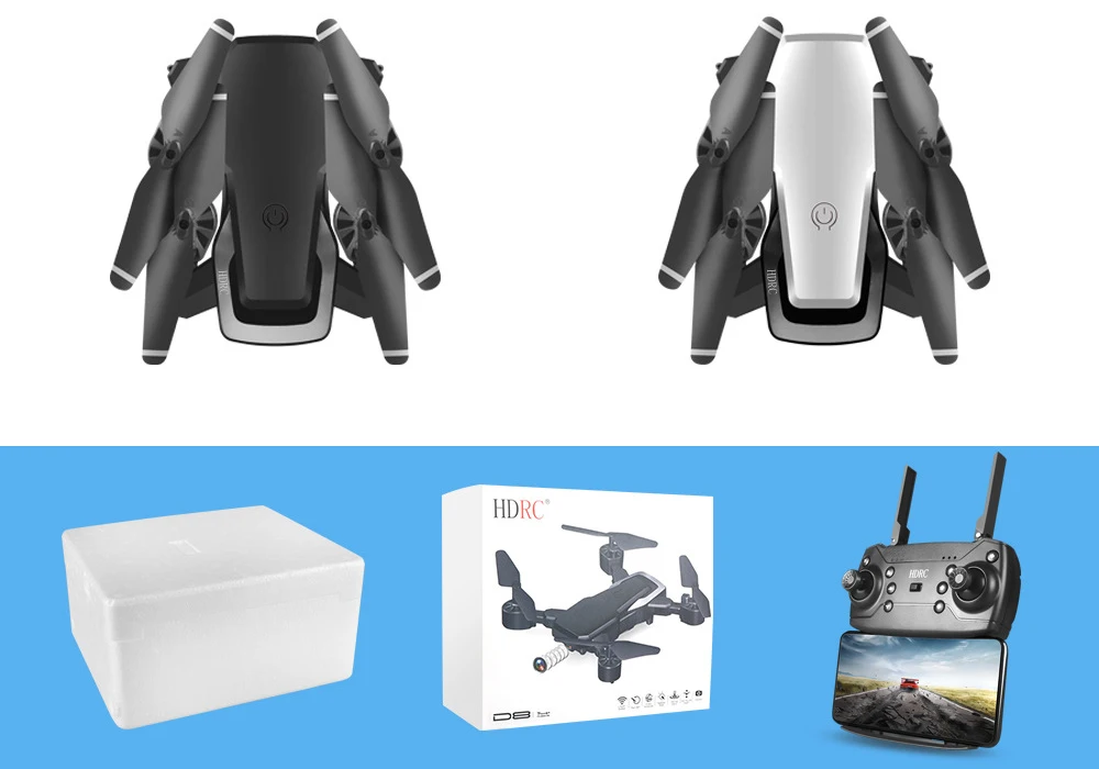2019 Новое Квадрокоптер FPV широкоугольный WiFi камера HD RC Мини вертолет складная рука