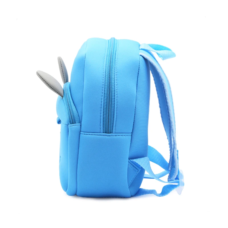 Детский Школьный рюкзак с рисунком голубого монстра, водонепроницаемая Неопреновая ткань для маленьких девочек, детский сад, детские закуски, школьная сумка