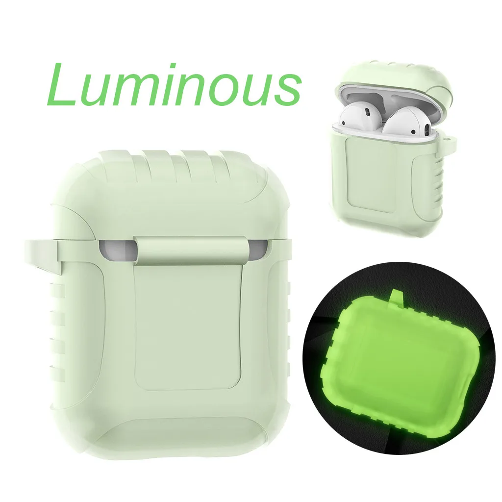 For Air Pods Silicone Case Cover Protective Skin for Apple AirPods 1th with Ear Hook Kablosuz Kulaklk Earbuds Protection