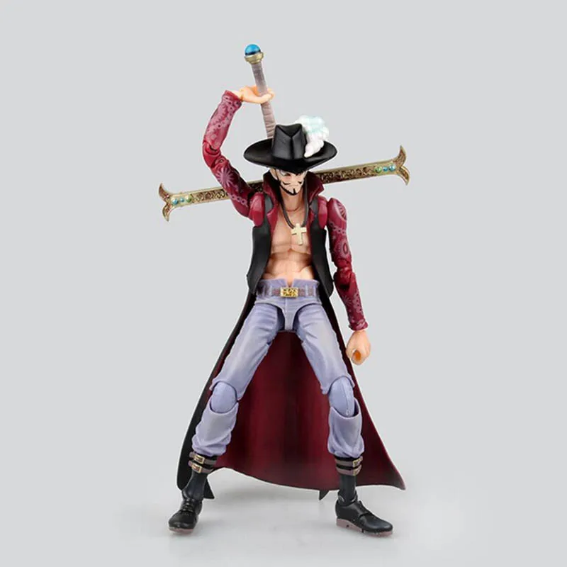 

20cm Japan Anime One piece variable action heroes VAH Hawkeye Mihawk PVC Action Figure Model Doll Toys Christmas Gifts