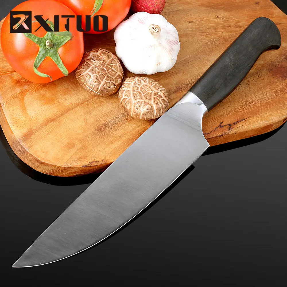 XITUO Top grade sharp knife Germany 4410 stainless steel 8'' in Frozen meat cutter Chef knife kitchen knife Salmon Slicing knife