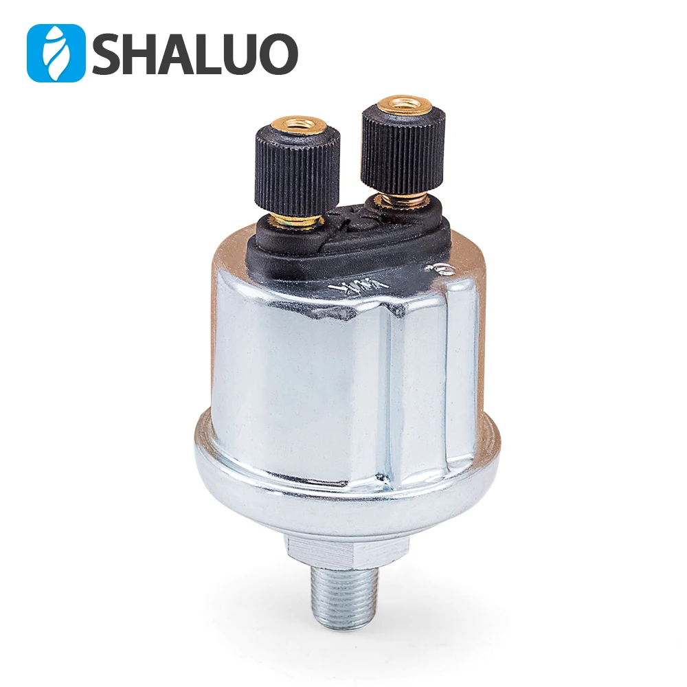 

1/8NPT VDO Oil Pressure Sensor 0 to 10 Bars Diesel generator part 10mm stainless crew plug Alarm pressure sensor