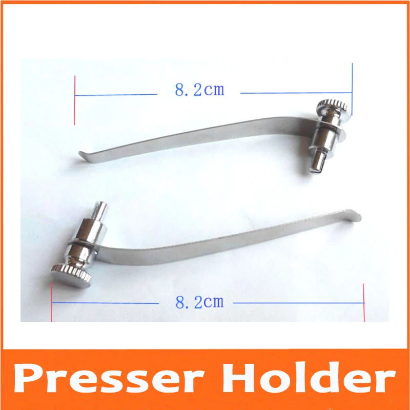 2pcs 8.2cm Biological Stereo Microscope Tablet Clip Slide Clip Stage