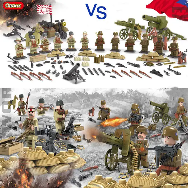 Oenux 12PCS WW2 Japanese Army VS China Expeditionary Army