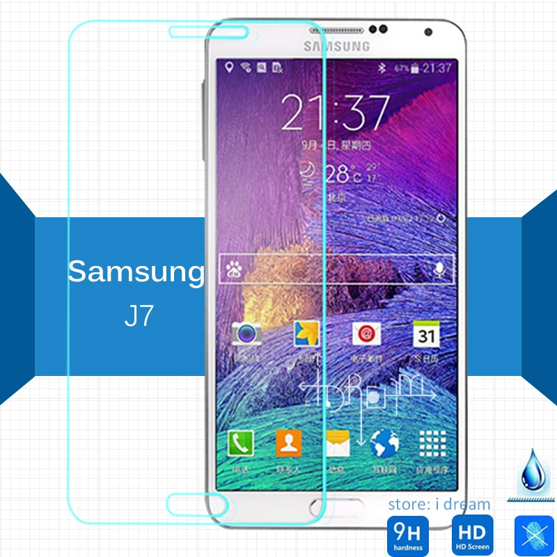 Закаленное стекло для Samsung Galaxy J7 2 шт. защита экрана 5 9h защитная пленка на J 700 J700F