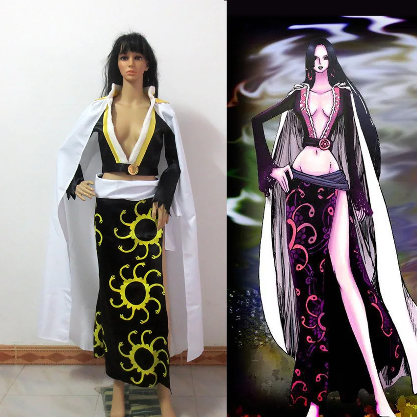 Japanese Anime One Piece Boa Hancock Cosplay Costume Halloween Dress Custom Made One Piece 