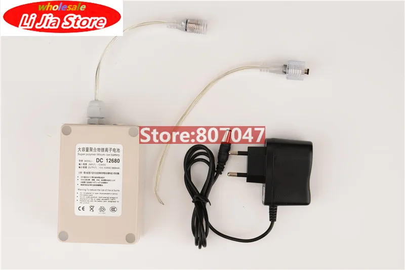 

Waterproof DC 12V 6800mah Capacity Rechargeable Li-ion Battery Durable Use Battery Charger for CCTV Camera Battery High Quality