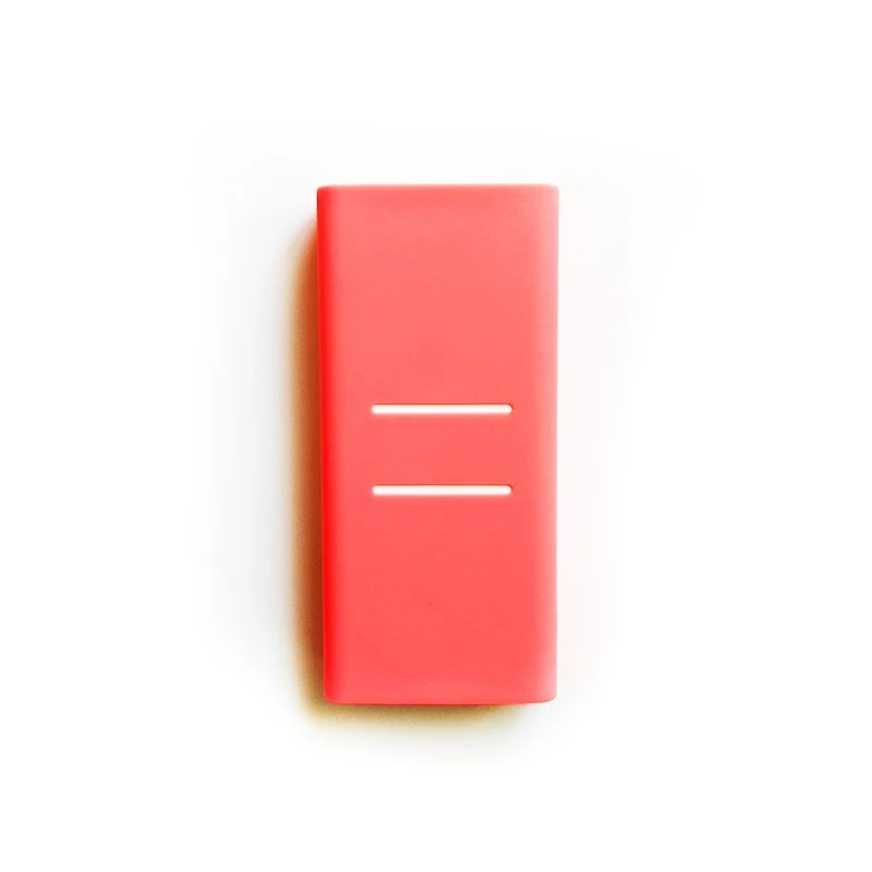 Силиконовый чехол для Xiaomi power Bank защитный чехол 20000 мАч 2C power Bank поколение резиновый защитный чехол s - Цвет: pink