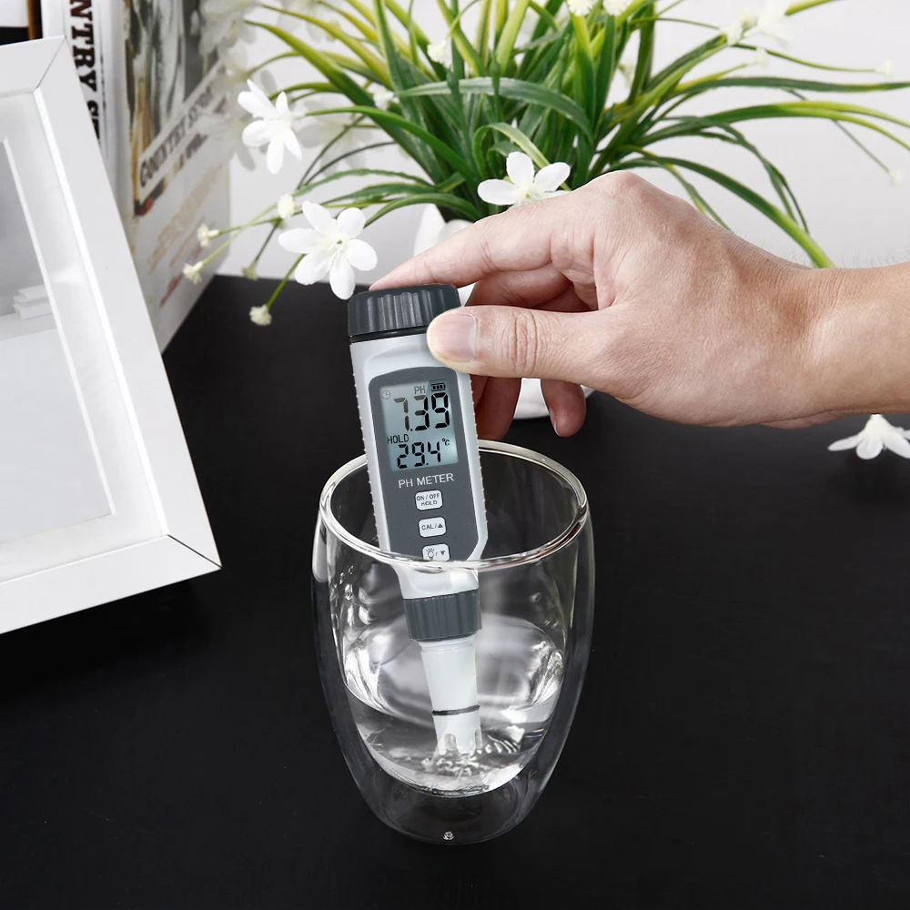 

High-Tech Portable medidor ph agua QualityPH Meter Pen For High Precision Digital Screen Indicator Digital With Blacklight PH818