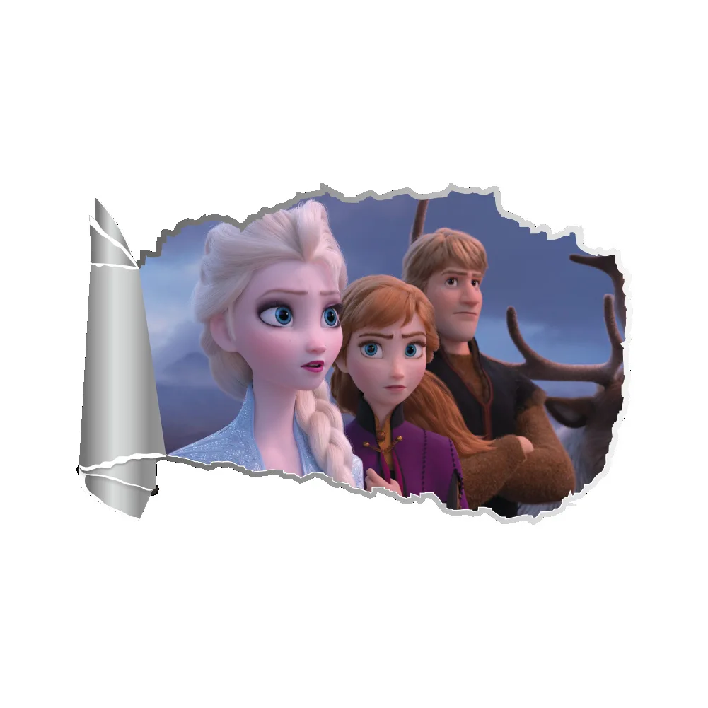 3D Lovely Elsa Anna stickers frozen Puzzle kids DIY Children's room decoration kindergarten cartoon pegatinas autocollant enfant