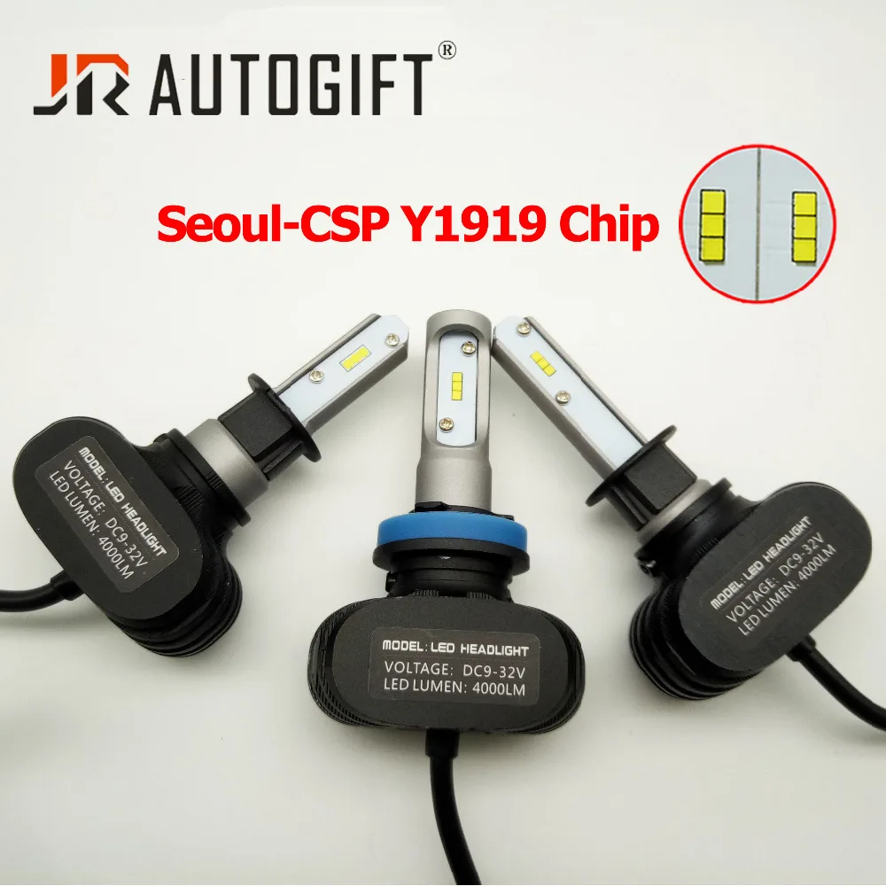 H7 H11 9005 9006 H1 H3 880 881 H27 светодиодный фар автомобиля лампы 8000LM Сеул чипы CSP фары все в