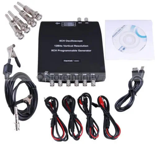  Hantek 1008C  Arrival 8CH Automotive Diagnostic PC Automotive Diagnostic Digital Oscilloscope USB 2