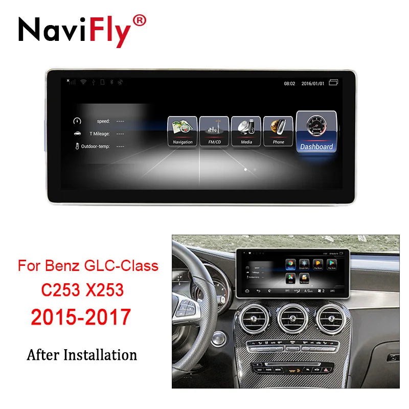 2015-2017 NTG5.0 10,2 'Android 7,1 4G LTE 3+ 32G автомобильный Радио мультимедийный плеер gps навигация для Mercedes Benz GLC класс X253 C253 - Цвет: 2015-2017 NTG5.0