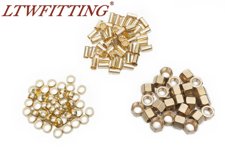 Buy LTWFITTING Value Pack 1/2"OD Brass Compression Sleeve