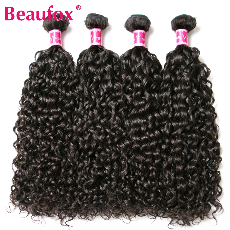 Beaufox Water Wave Bundles Brazilian Hair Weave Bundles Deals Human Hair Bundles Extensions 1/3/4 Pcs Lot Remy Hair