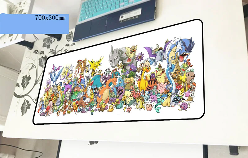 pokemons mouse pad gamer High end 700x300x2mm notbook mouse mat gaming mousepad large locked edge pad