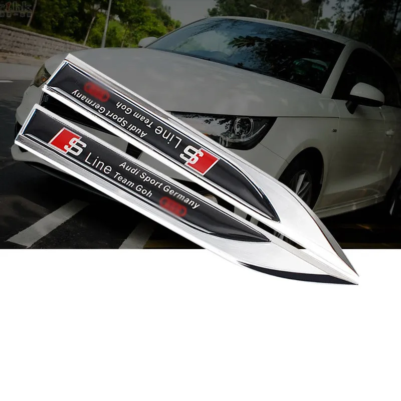 1 комплект 3D Металл Sline S линия крыло эмблема наклейка Стикеры значок для автомобильного стайлинга для A1 A3 A4 A5 A6 A7 A8 Q3 Q5 Q7 S3 S4 S5 S6 S7 S8 TT
