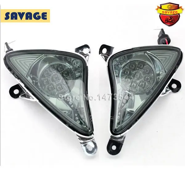 

For Yamaha TMAX T-MAX XP500 2001-2007 Motorcycle Accessories LED Front Turn Signal Indicator Light Lamp Smoked