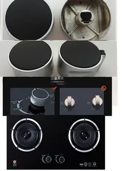 

Type A 4PCS /0 Degree 8mm Rotary switch gas stove parts gas stove knob zinc alloy round knob with chrome plating for gas stove