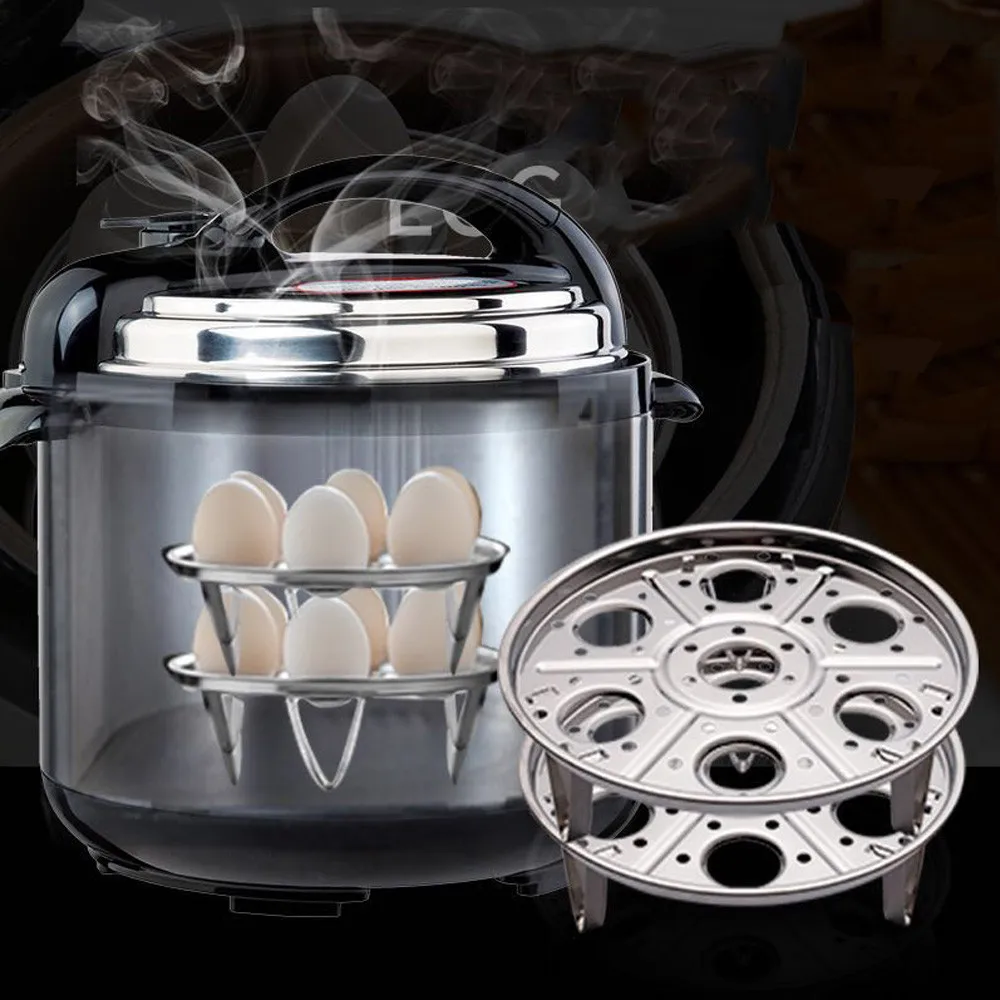 

Stainless Steel Stackable Egg Steamer Rack for Instant Pot Accessories Stackable Steam Rack for Pressure Cooker Accessories M4