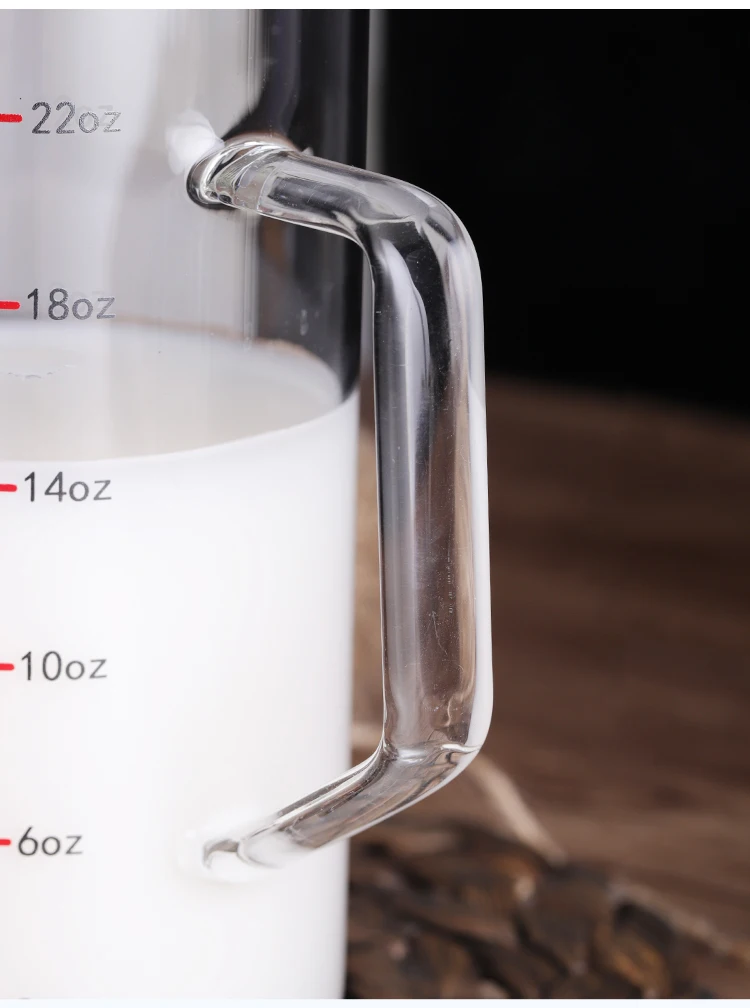 Мерные чашки из боросиликатного стекла для еды, чайник, кухонные аксессуары, мерный стакан для молока, прозрачная стеклянная чашка, кухонные весы